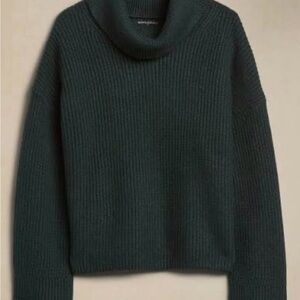 Banana Republic Deep Green Cowl Neck Sweater